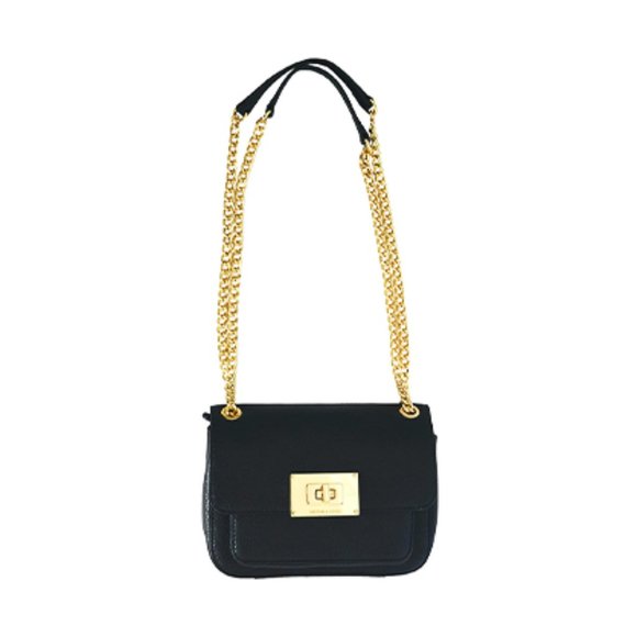 Michael Kors Handbags - Michael Kors Sloan Black Leather Chain Purse